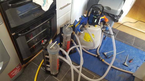 powerflushing with a magnaclean